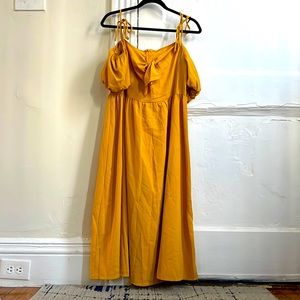 Knee length yellow/gold dress, used only once.